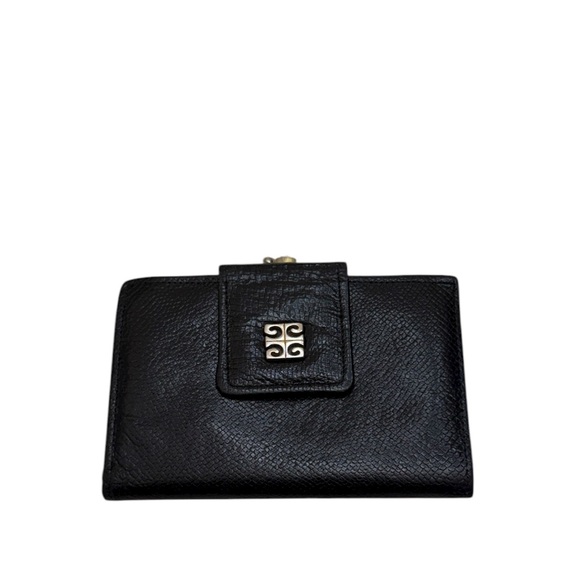 GENUINE PIGSKIN LEATHER BIFOLD KISS-LOCK WALLET